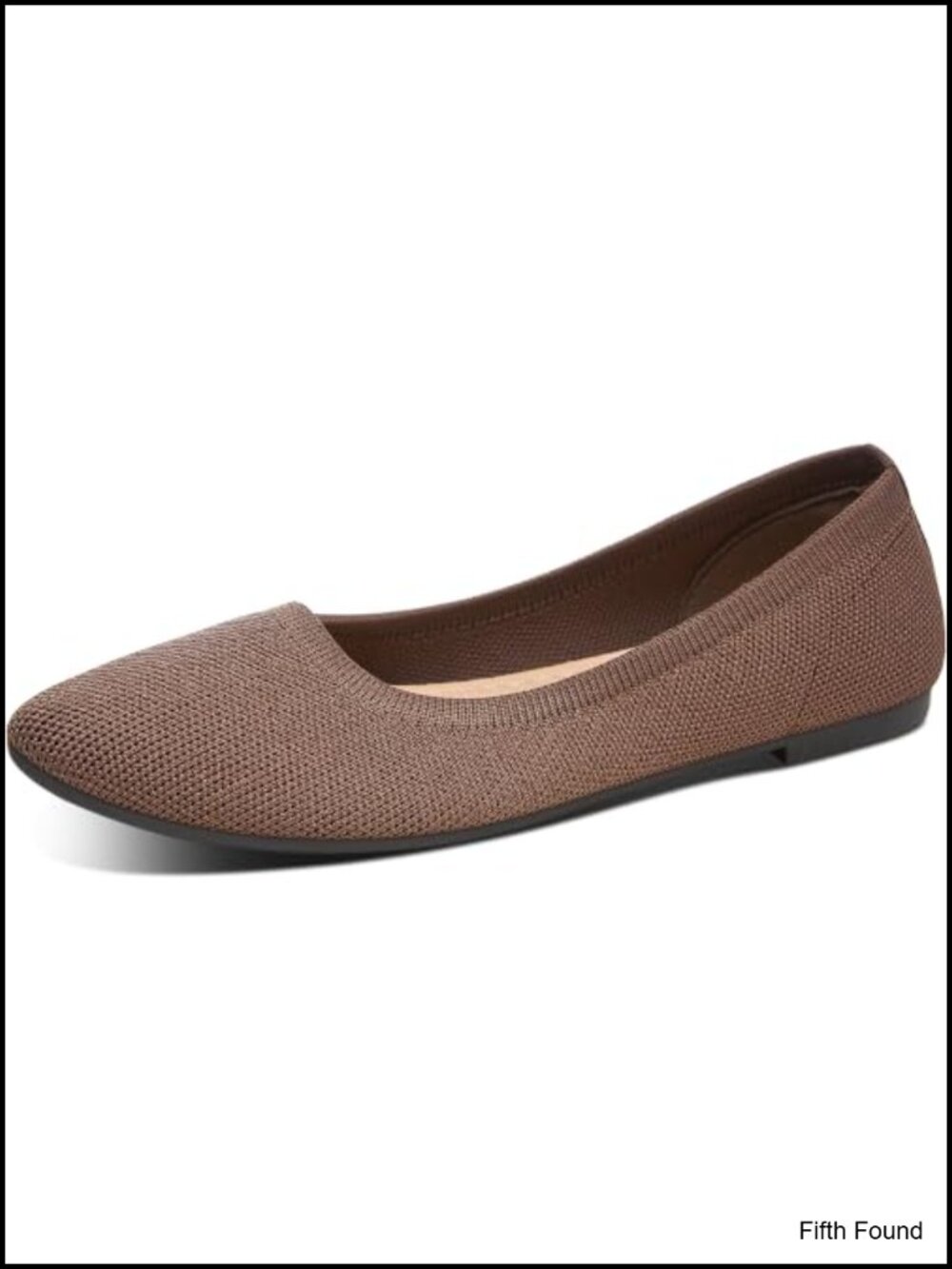 Knit Pointed Toe Ballet Flats Breathable Mesh Memory Foam Comfort